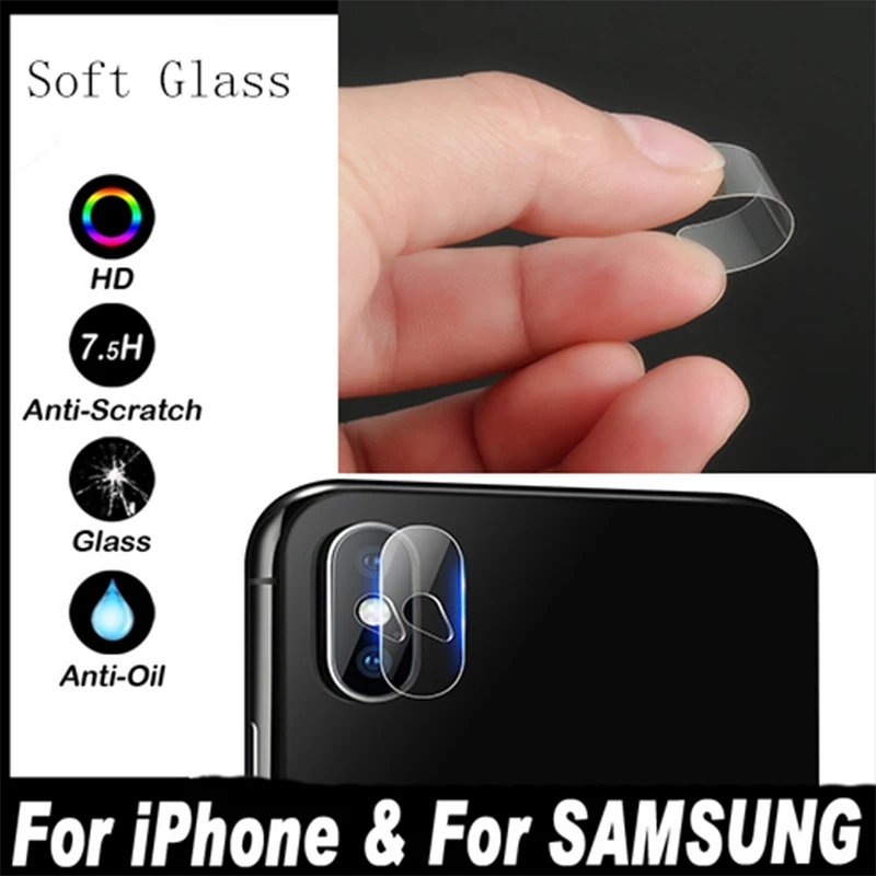 2pcs For iPhone 7 Camera Lens Protective for iphone X 10 8 7 6 6S Plus for Samsung Galaxy Note 8 S9 S8 S7 S6 Edge Tempered Glass