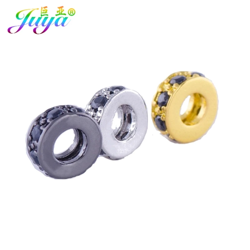 

Juya 7MM Metal Spacer Beads Supplies DIY Beading Jewelry Decoration Charm Beads For Natural Stones Needlework Jewelry Making
