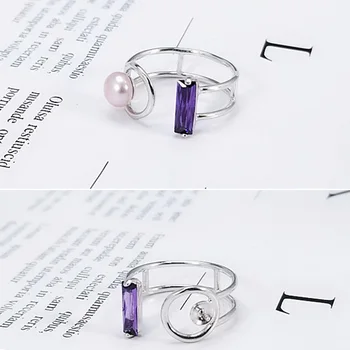 SHINING! Pearl Rings Setting Zircon Solid 925 Silver Ring Setting Ring Mounting Ring Blank DIY Jewelry Gift 30 Styles PR034 
SHINING! Pearl Rings Setting Zircon Solid 925 Silver Ring Setting Ring Mounting Ring Blank DIY Jewelry Gift 30 Styles PR034