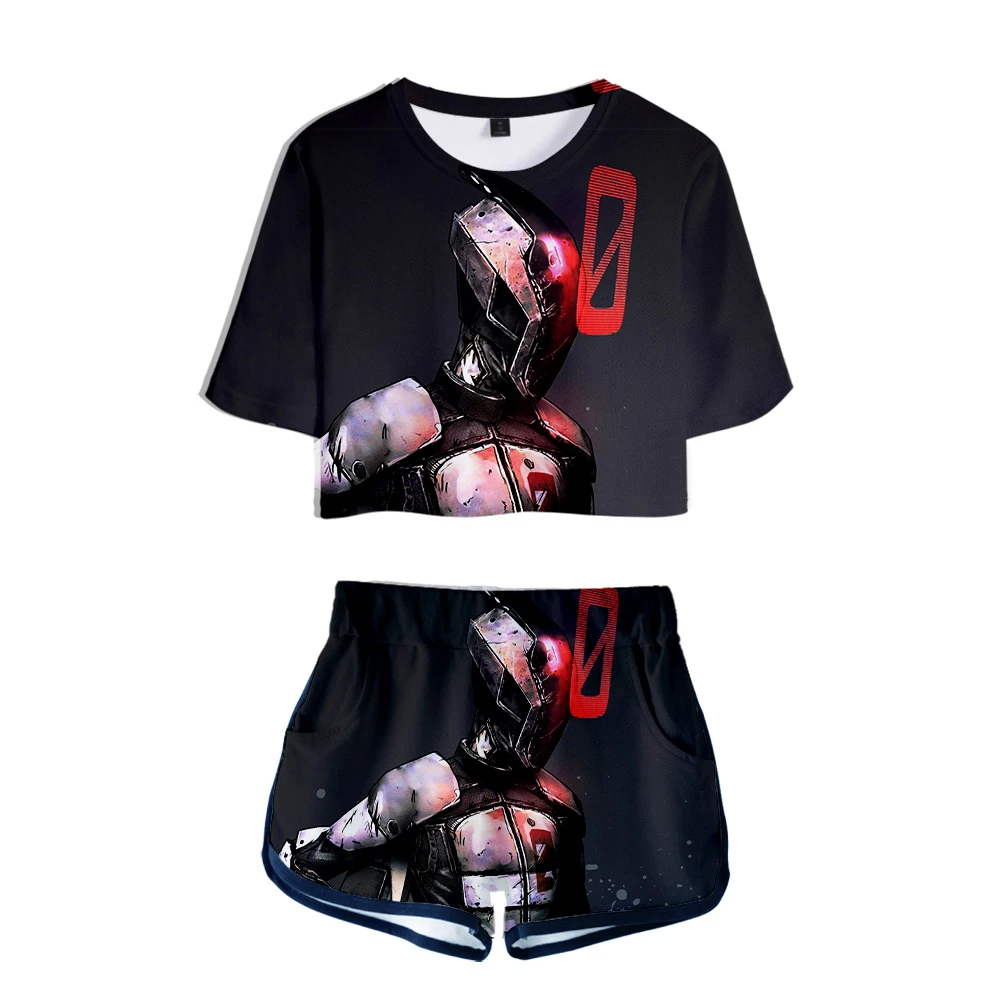 Фото Лидер продаж футболка с 3D принтом borderland 3 + шорты хлопковый костюм короткими