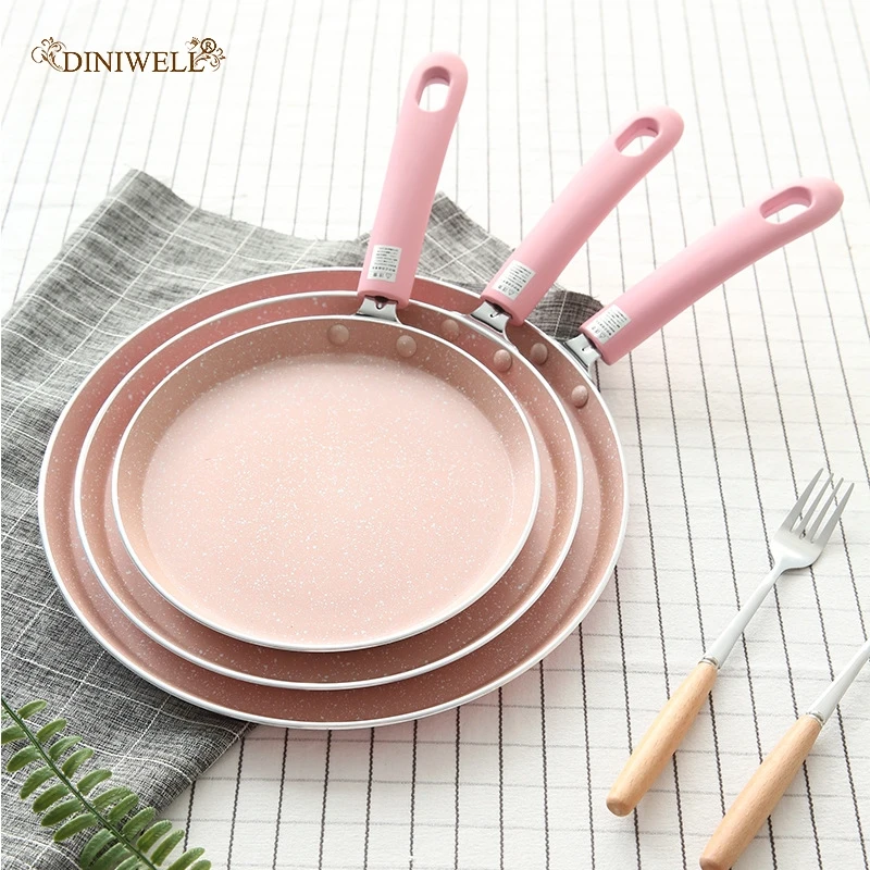 DINIWELL 6 Inch Non-stick Frying Pan With Coating Maifan Stone Fried Steak Pancake Pan No Fumes Use For Gas Induction Cooker
DINIWELL 6 Inch Non-stick Frying Pan With Coating Maifan Stone Fried Steak Pancake Pan No Fumes Use For Gas Induction Cooker