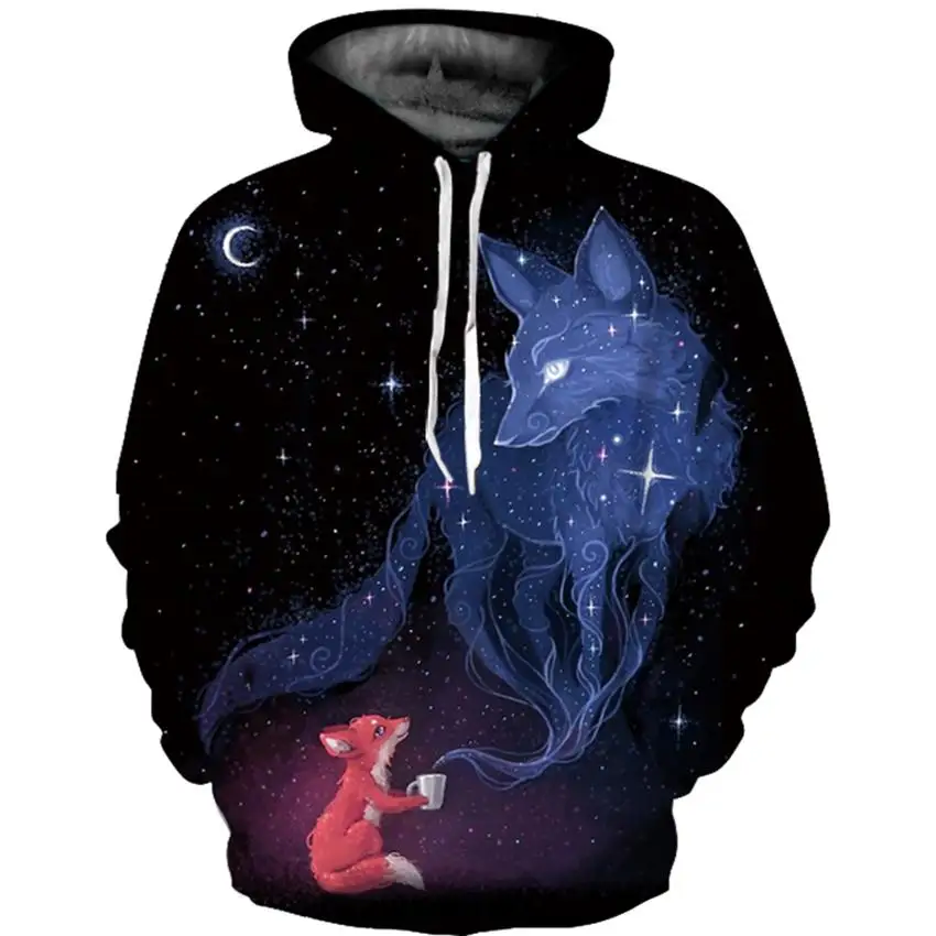 Men's Hoodies Sweatshirts Funny 3D Foxs Fashion Plus Size S-3XL Printed Hoodie Men Women Tiger Pullovers Hooded Hoody Tracksuits
Men's Hoodies Sweatshirts Funny 3D Foxs Fashion Plus Size S-3XL Printed Hoodie Men Women Tiger Pullovers Hooded Hoody Tracksuits