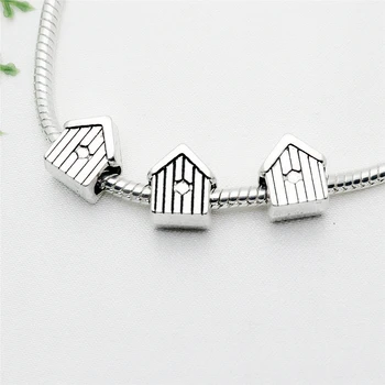 Vintage Silver house big hole beads fit Pandora Charms diy European Bracelets Jewelry Making Handmade 50pcs/lot
Vintage Silver house big hole beads fit Pandora Charms diy European Bracelets Jewelry Making Handmade 50pcs/lot