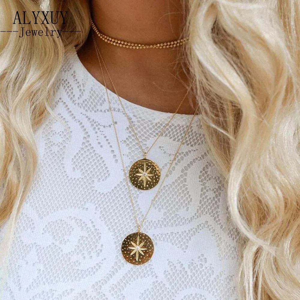 New fashion jewelry Multilayer Star round shape pendant necklace for women girl wholesale N0108
New fashion jewelry Multilayer Star round shape pendant necklace for women girl wholesale N0108