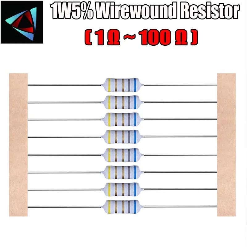 20pcs 1W 5% Wirewound Resistor +-5% 1E 1.5E 0.1E 4.7E 3.3E 10E 100E 47E 2.2E 5.1E 22E ohm
20pcs 1W 5% Wirewound Resistor +-5% 1E 1.5E 0.1E 4.7E 3.3E 10E 100E 47E 2.2E 5.1E 22E ohm