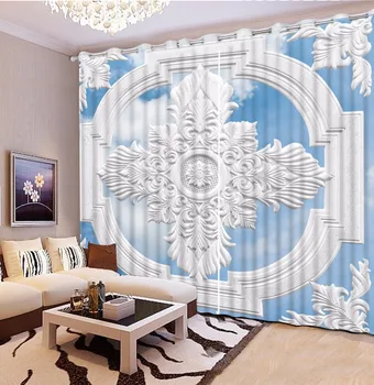 3D Curtain Luxury European Modern Sky Carving Pattern Curtains For Living Room Curtain Blackout Bathroom Shower Curtain 
3D Curtain Luxury European Modern Sky Carving Pattern Curtains For Living Room Curtain Blackout Bathroom Shower Curtain