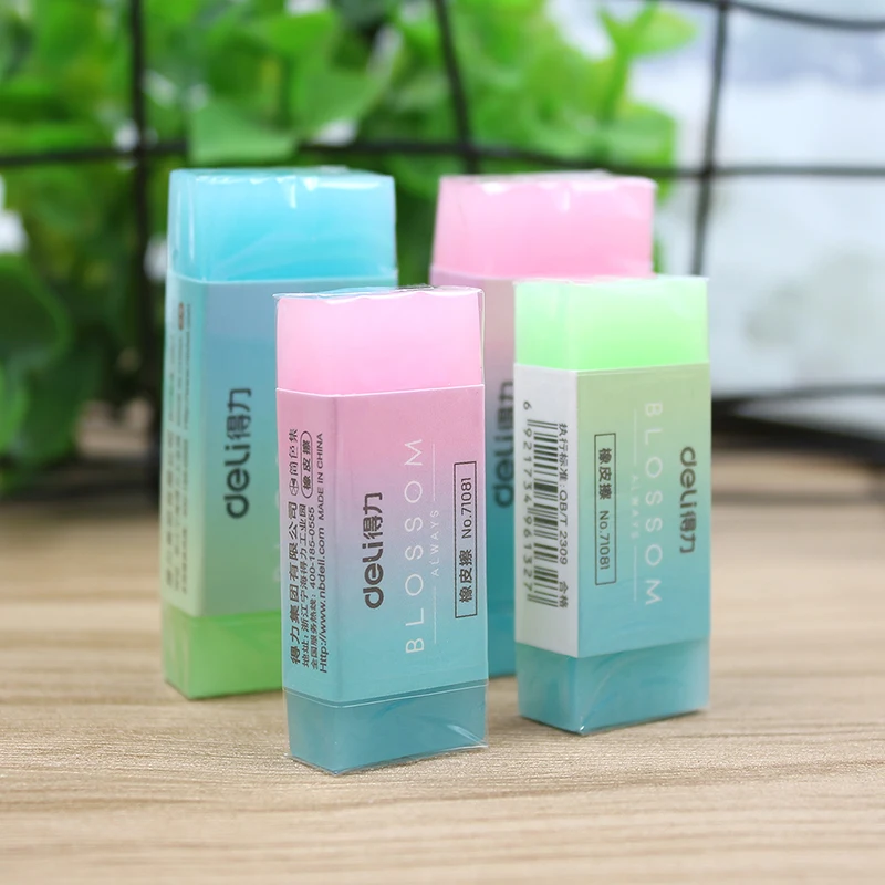 Deli Soft Durable Flexible Cube Cute Colored Pencil Rubber Erasers For School Kids
Deli Soft Durable Flexible Cube Cute Colored Pencil Rubber Erasers For School Kids
