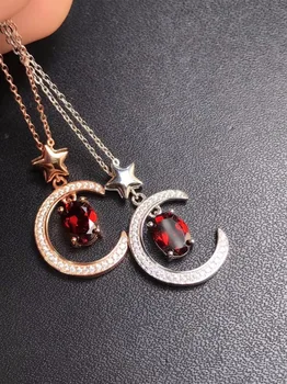 Uloveido Natural Red Garnet Stone Star Pendant Necklace Women 925 Sterling Silver Gemstone Necklace Pendant for Girl FN285
Uloveido Natural Red Garnet Stone Star Pendant Necklace Women 925 Sterling Silver Gemstone Necklace Pendant for Girl FN285
