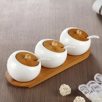 Ceramic Spice Bootles Jars Condiment Boxes Seasoning Container Spoons Lid Tray Bamboo Kitchen Organization Accessories Supplies
Ceramic Spice Bootles Jars Condiment Boxes Seasoning Container Spoons Lid Tray Bamboo Kitchen Organization Accessories Supplies