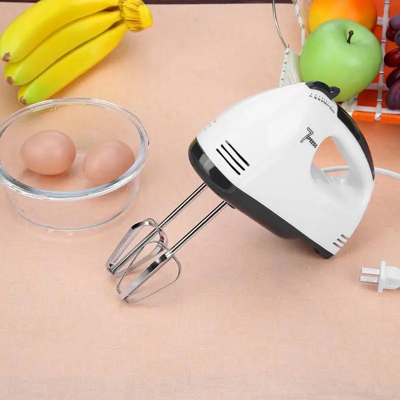 Portable Electrical Handheld Food Blender 7 Speed Adjust Double Whisk Eggs Blender Mixer Batter Beater Kitchen Cooking Tools
Portable Electrical Handheld Food Blender 7 Speed Adjust Double Whisk Eggs Blender Mixer Batter Beater Kitchen Cooking Tools
