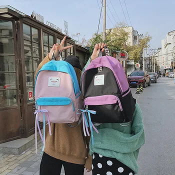 Schoolbag female large capacity Korean version shoulder bag 2019 simple student bag campus Mori color girl backpack generation
Schoolbag female large capacity Korean version shoulder bag 2019 simple student bag campus Mori color girl backpack generation