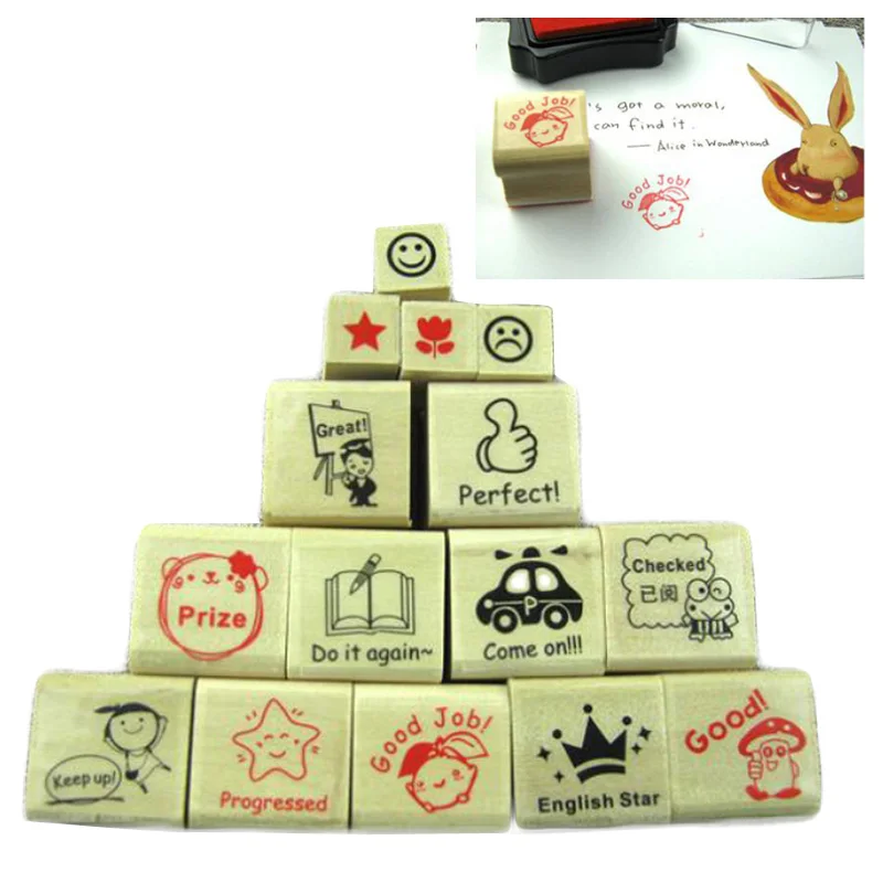Stamps School Stationery Self Inking 15 Pcs Cartoon English Version Motivation Sticker Praise Reward Teachers Stampers
Stamps School Stationery Self Inking 15 Pcs Cartoon English Version Motivation Sticker Praise Reward Teachers Stampers