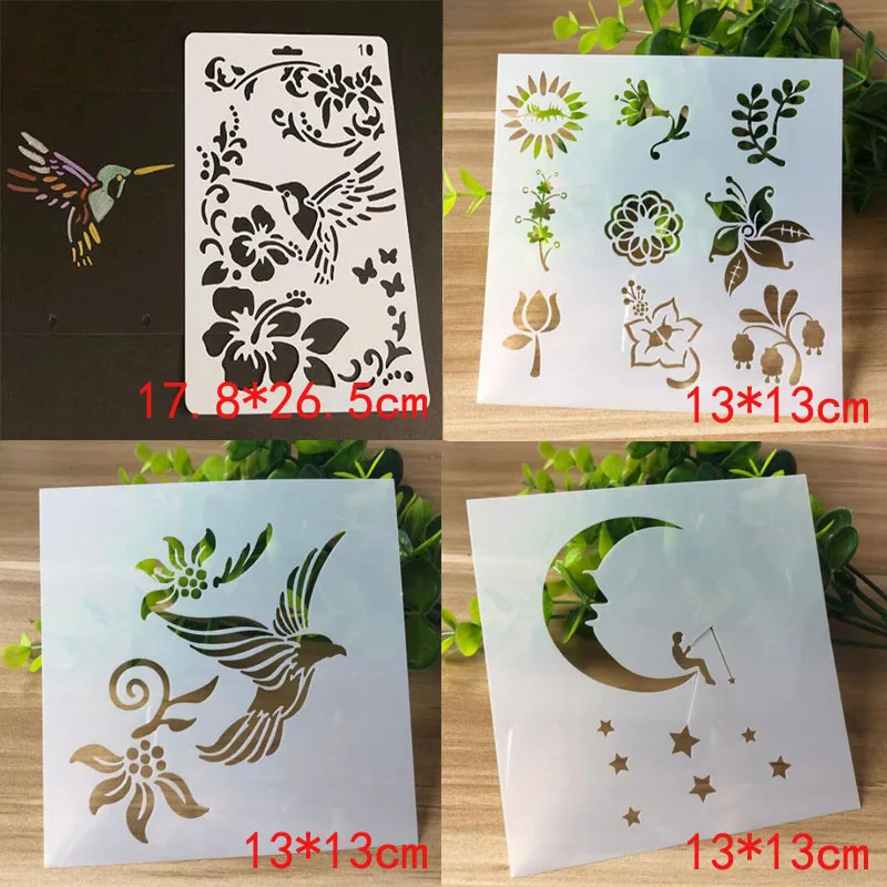 4pcs/set Stencils Bullet Journal DIY Templates Painting Emboss Art Scrapbooking Album Drawing Stencil Decor Templates For Crafts
4pcs/set Stencils Bullet Journal DIY Templates Painting Emboss Art Scrapbooking Album Drawing Stencil Decor Templates For Crafts