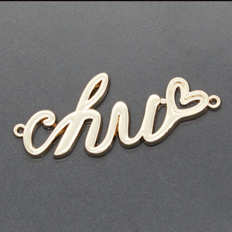 Custom Handbag Accessories Metal Gold Logo Plate Label Letters Small Metal Letters For Bags
Custom Handbag Accessories Metal Gold Logo Plate Label Letters Small Metal Letters For Bags