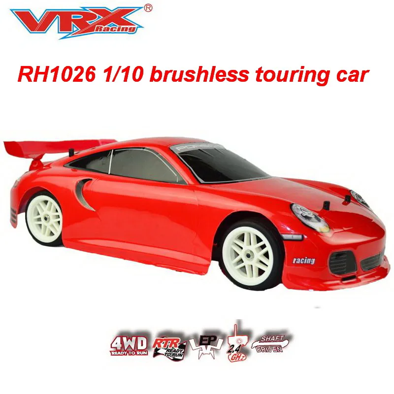 

RC car VRX Racing RH1026 brushless 1/10 scale 4WD Electric Touring car,RTR/45A ESC/3650 motor,not included battery & charger