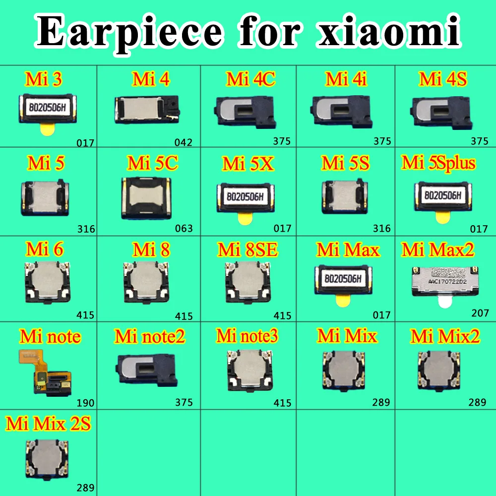 2pcs/Lot Earpiece Ear Speaker Earphone Receiver connector For Xiaomi 5s plus mi3 4 mi5 Mi6 Mi8 8SE for xiaomi max max2 mix2 2S
2pcs/Lot Earpiece Ear Speaker Earphone Receiver connector For Xiaomi 5s plus mi3 4 mi5 Mi6 Mi8 8SE for xiaomi max max2 mix2 2S