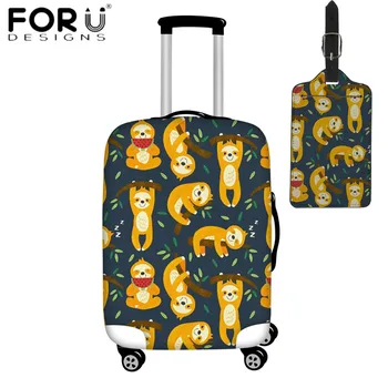 FORUDESIGNS Elastic Thick Suitcase Cover Cartoon Sloth Pattern Cute Luggage Protective Covers for 18-32 Inch Case PU Luggage Tag
FORUDESIGNS Elastic Thick Suitcase Cover Cartoon Sloth Pattern Cute Luggage Protective Covers for 18-32 Inch Case PU Luggage Tag