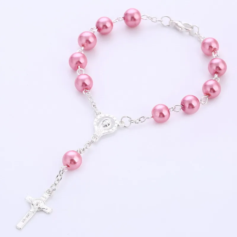 Cross Baptism Mini Bracelet Catholic Wedding Baptism Return Lobster Buckle Rosary Christianity
Cross Baptism Mini Bracelet Catholic Wedding Baptism Return Lobster Buckle Rosary Christianity