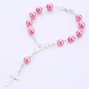 Cross Baptism Mini Bracelet Catholic Wedding Baptism Return Lobster Buckle Rosary Christianity
Cross Baptism Mini Bracelet Catholic Wedding Baptism Return Lobster Buckle Rosary Christianity