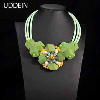 UDDEIN Green Wood Flower Necklace Fashion Statement Choker Collar Handmade Weave Exaggerate Accessories Wedding Collares
UDDEIN Green Wood Flower Necklace Fashion Statement Choker Collar Handmade Weave Exaggerate Accessories Wedding Collares
