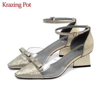 Krazing pot special sheep leather square med heels ankle straps bowie fasteners career elegant daily wear fairy jelly pumps L42
Krazing pot special sheep leather square med heels ankle straps bowie fasteners career elegant daily wear fairy jelly pumps L42