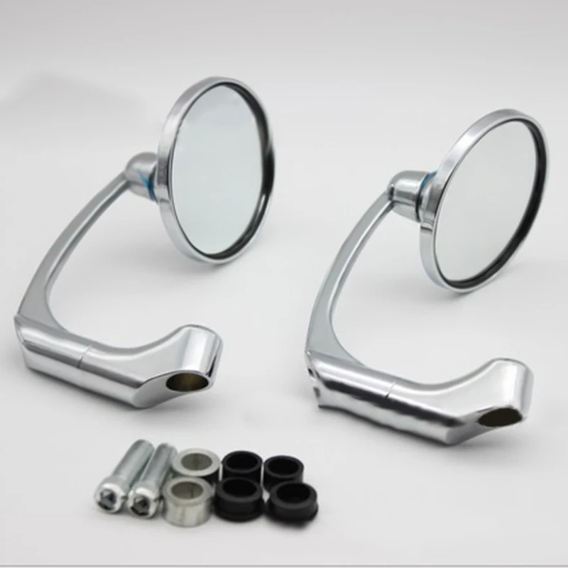 2pcs Plating Motorcycle Chrome Round Bar End Rearview Side Mirrors Adjustable Motorcycle Rearview Mirror Accessories
2pcs Plating Motorcycle Chrome Round Bar End Rearview Side Mirrors Adjustable Motorcycle Rearview Mirror Accessories