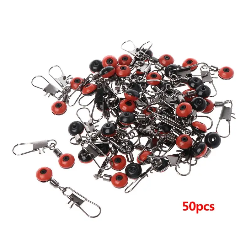 50Pcs/Bag Space Bean Fishing Tackle Float Bobber Floating Colorful Beads with Connector Pins Saltwater Quick Release | Спорт и