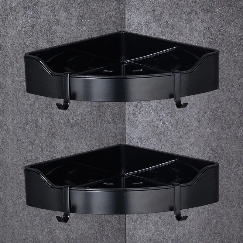 Golden-Stainless-Steel-ABS-Plastic-Bathroom-Shelves-Brushed-Chrome-Wall-Mount-triangle-Shower-Caddy-Rack-Bath (1)