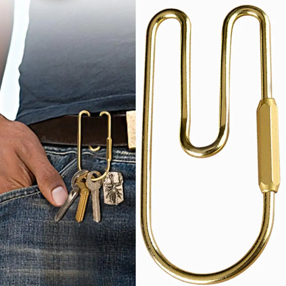 Brass Loop Keychain Car Golden Key Organizer Holder Keyring Decoration Loop Hoop Keychain Belt Hook Wallet Clip
Brass Loop Keychain Car Golden Key Organizer Holder Keyring Decoration Loop Hoop Keychain Belt Hook Wallet Clip