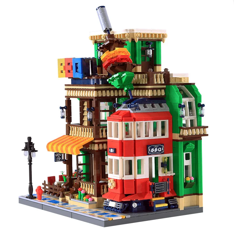 Barbecue Shop Set Compatible Legoing Street View Creator Model Building Blocks 1922 Piece Bricks Kids Gift Toys For Children
Barbecue Shop Set Compatible Legoing Street View Creator Model Building Blocks 1922 Piece Bricks Kids Gift Toys For Children