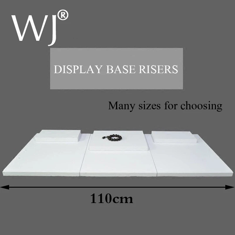 Flat Base Set Modern White Display Base Risers for Jeewlry Display Showcase Store Counter Top Presentation Baseboard Plate Block
Flat Base Set Modern White Display Base Risers for Jeewlry Display Showcase Store Counter Top Presentation Baseboard Plate Block