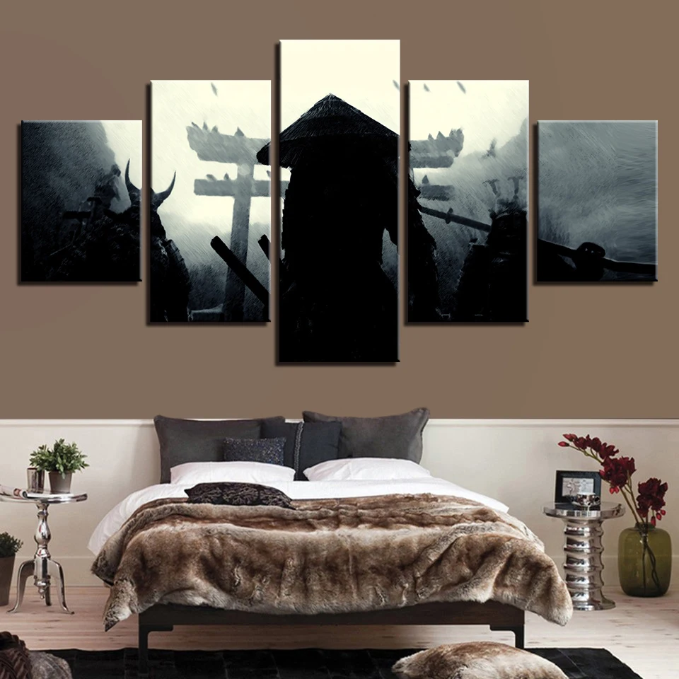 Modular Popular Pictures Modern Cuadros Decoration Photo 5 Panel Samurai Painting Canvas Art Framework Wall For Living Room
Modular Popular Pictures Modern Cuadros Decoration Photo 5 Panel Samurai Painting Canvas Art Framework Wall For Living Room