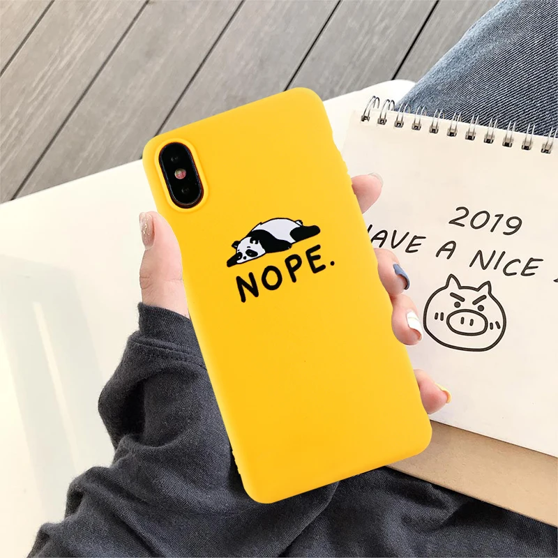 GYKZ Cartoon Panda Not Today Fitted Cases For iPhone 6 6s XS MAX XR X 7 8 Plus Soft Silicone Phone Cover For iPhone XR Red Coque
GYKZ Cartoon Panda Not Today Fitted Cases For iPhone 6 6s XS MAX XR X 7 8 Plus Soft Silicone Phone Cover For iPhone XR Red Coque