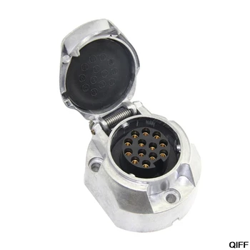 13Pin Metal Trailer Socket Aluminium Alloy 13 Way Lights Connectors Electrics Adapter For Car RV Caravan May06
13Pin Metal Trailer Socket Aluminium Alloy 13 Way Lights Connectors Electrics Adapter For Car RV Caravan May06
