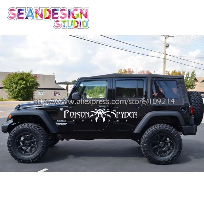 2 Pics For Wrangler RUBICON Sahara Spyder 4X4 OFF ROAD SUV WHEEL Van Truck Decal Stickers Waterproof Z24 | Автомобили и мотоциклы