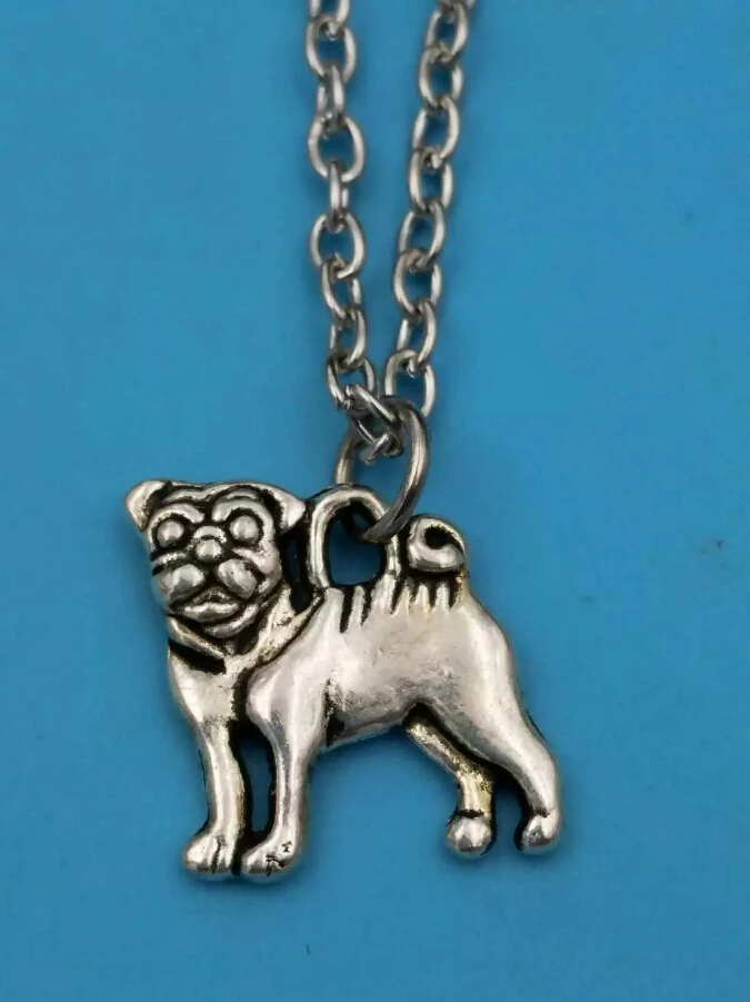 Цепочка длиной 45 см винтажная бижутерия в летнем стиле кулон милый yhound Gog