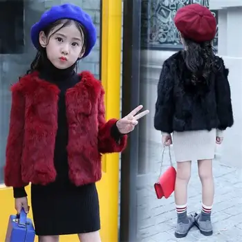 2019 New Fashion Children Real Rabbit Fur Outerwear Kids Girls O-neck Warm Coat Teen Girl Thicken Jackets Clothing Parka Q492
2019 New Fashion Children Real Rabbit Fur Outerwear Kids Girls O-neck Warm Coat Teen Girl Thicken Jackets Clothing Parka Q492
