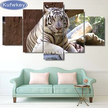 DIY Diamond Painting Cross Stitch Needlework Full Diamond Embroidery 5d Diamond mosaic wall home Decorative whiteTiger 5pcs/set 
DIY Diamond Painting Cross Stitch Needlework Full Diamond Embroidery 5d Diamond mosaic wall home Decorative whiteTiger 5pcs/set