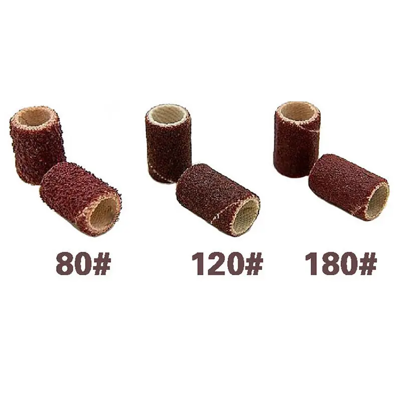 100pcs/pack with size #80 120 180 nail drill bits Sanding Bands For Manicure Pedicure Nail tools Machine
100pcs/pack with size #80 120 180 nail drill bits Sanding Bands For Manicure Pedicure Nail tools Machine