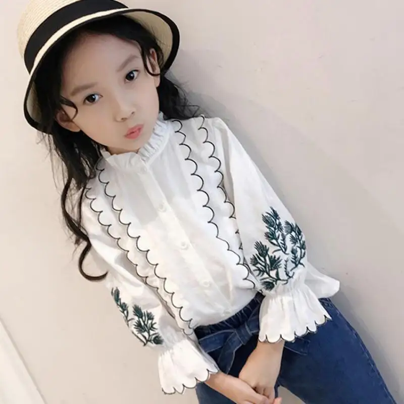 2019 Spring School White Blouses For Girls Toddlers Long Sleeve Shirts Girls Bottoming Shirts Cotton Students Uniforms Costume
2019 Spring School White Blouses For Girls Toddlers Long Sleeve Shirts Girls Bottoming Shirts Cotton Students Uniforms Costume