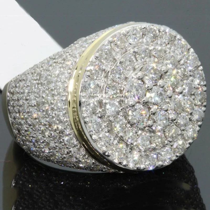 Rtings for Women Party Inlaid Large Disc Zircon Ring Korean Simple Circular Holy Light Lovers Four Claw Ring
Rtings for Women Party Inlaid Large Disc Zircon Ring Korean Simple Circular Holy Light Lovers Four Claw Ring