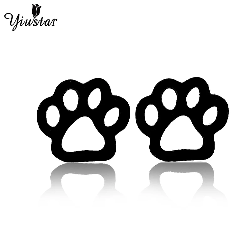 Yiustar Bear Claw Stud Earrings Animal Footprint Stainless Steel Earring Black Ear for Women Vintage Trendy Female Jewelry
Yiustar Bear Claw Stud Earrings Animal Footprint Stainless Steel Earring Black Ear for Women Vintage Trendy Female Jewelry