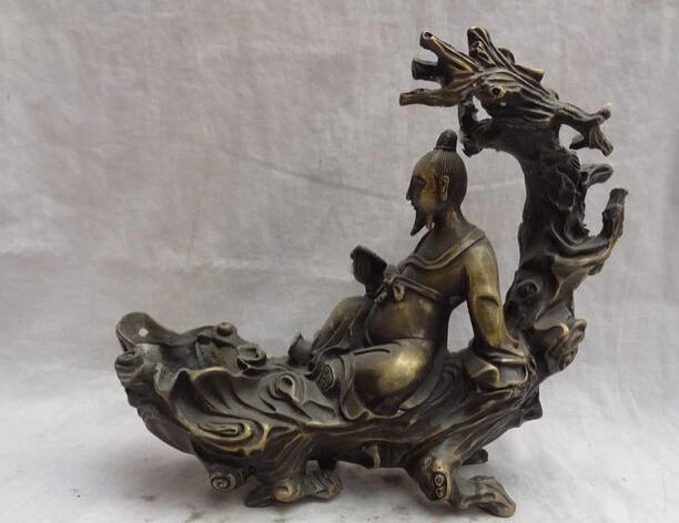 shitou 002005 9" Chinese Bronze Old Man Tree Literati Chuang-Tzu Zhuang Zi literator Statue discount 30% (C0324)
shitou 002005 9" Chinese Bronze Old Man Tree Literati Chuang-Tzu Zhuang Zi literator Statue discount 30% (C0324)