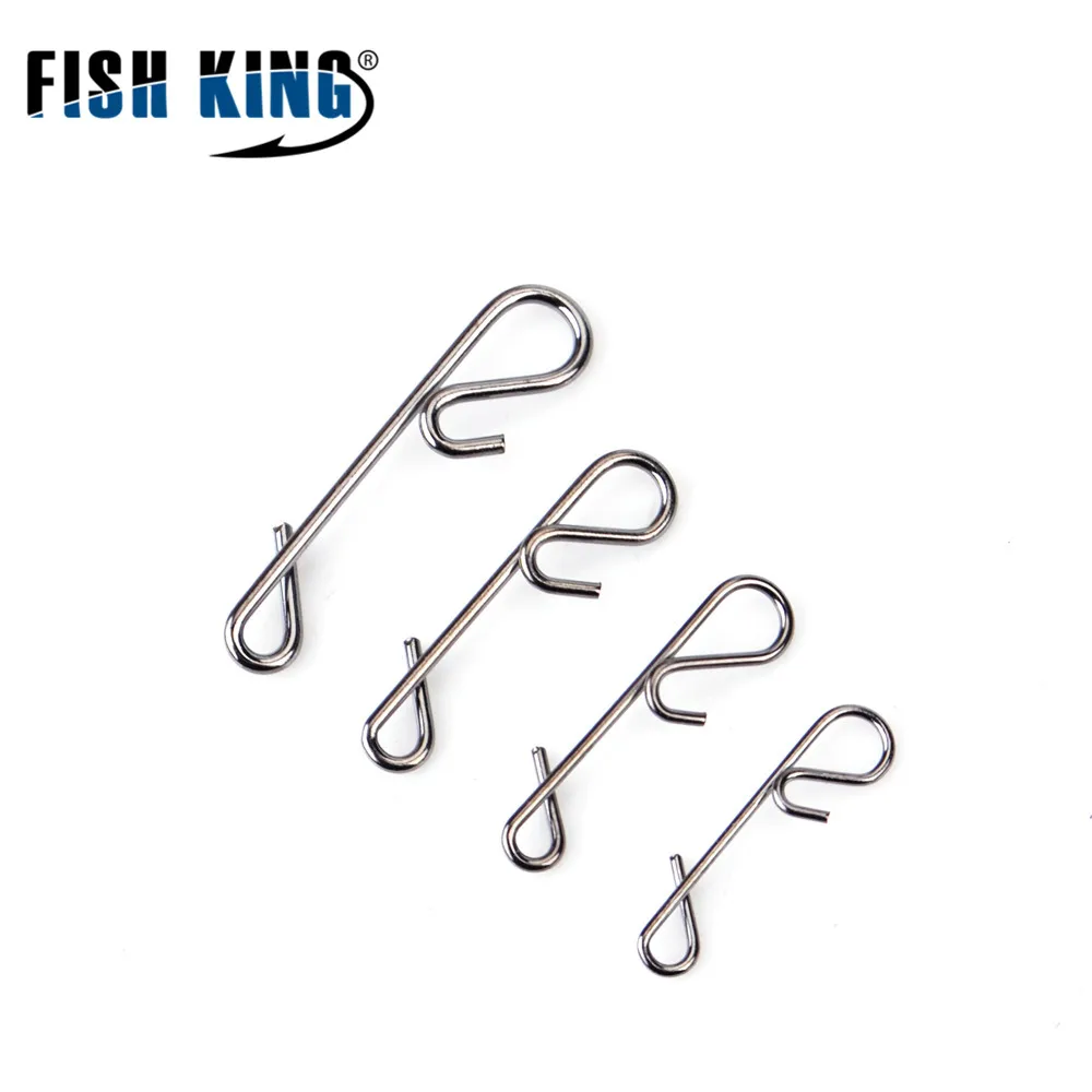 FISH KING 5PCS/Lot 1Pack S M L XXL Steel Fishing Swivel Wrapping Snap Hook Lure Connector Terminal Pesca Fishing Tackle
FISH KING 5PCS/Lot 1Pack S M L XXL Steel Fishing Swivel Wrapping Snap Hook Lure Connector Terminal Pesca Fishing Tackle