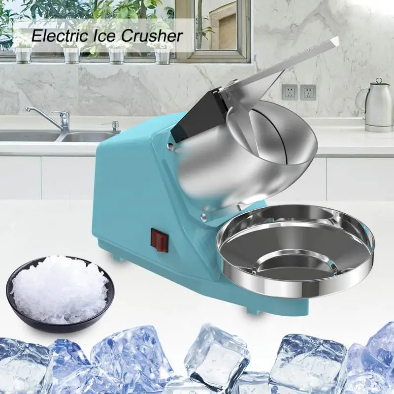 300W Commercial Household Electric Ice Crusher Shaver Machine Quick Snow Cone Maker Ice Block Breaking Machine Slush Machine
300W Commercial Household Electric Ice Crusher Shaver Machine Quick Snow Cone Maker Ice Block Breaking Machine Slush Machine