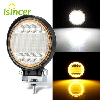 4 inch 24W Double Color Amber White Led Work Light Bar Yellow Driving Work Headlight Floodlight Spot Fog Golden Lamp Car Styling
4 inch 24W Double Color Amber White Led Work Light Bar Yellow Driving Work Headlight Floodlight Spot Fog Golden Lamp Car Styling