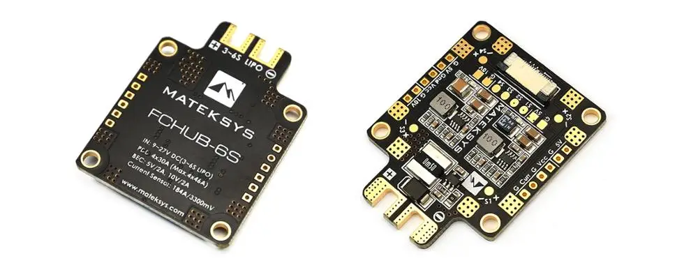 Matek FCHUB-6S Hub Power Distribution Board 5V & 10V BEC Built-in 184A Current Sensor for RC Drone
Matek FCHUB-6S Hub Power Distribution Board 5V & 10V BEC Built-in 184A Current Sensor for RC Drone