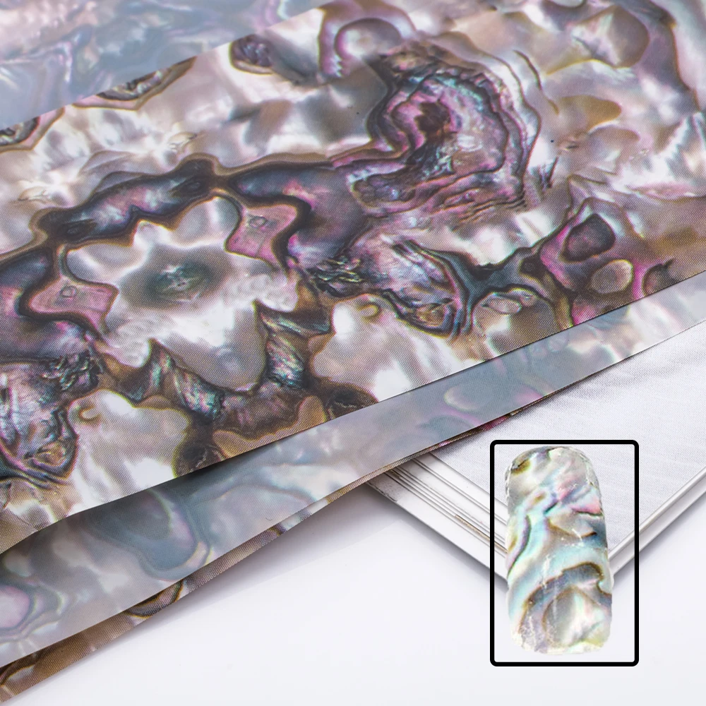 Colorful Marble Shining Stone Rock Nail Foil Stickers Ocean Shell Abalone Pattern Transfer Gorgeous Manicure Nail Art Decoration
Colorful Marble Shining Stone Rock Nail Foil Stickers Ocean Shell Abalone Pattern Transfer Gorgeous Manicure Nail Art Decoration