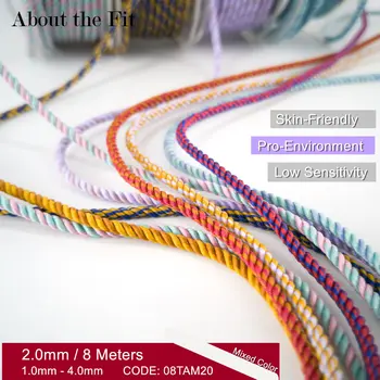 About the Fit Mixed Color Braided Thread 2mm 8M Melange Yarn Artificial Silk Cord Woven Lacing Jewelry Beading HandCraft Finding
About the Fit Mixed Color Braided Thread 2mm 8M Melange Yarn Artificial Silk Cord Woven Lacing Jewelry Beading HandCraft Finding