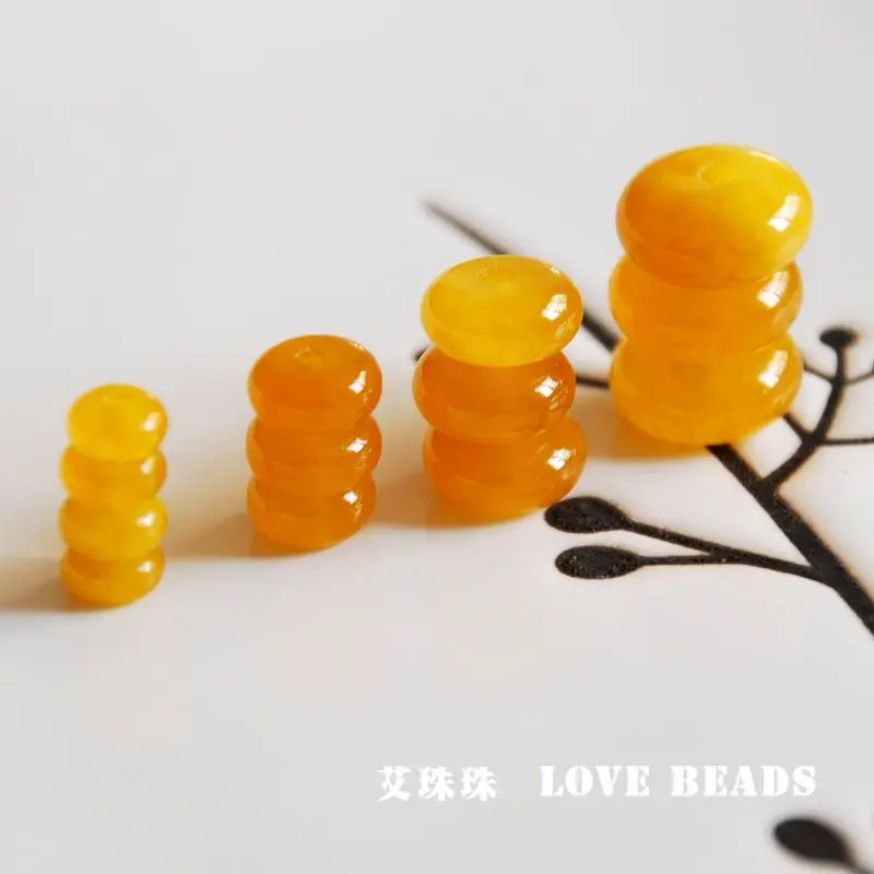 10 pcs/lot natural yellow chalcedony disc rondelle loose beads jewelry making DIY for women
10 pcs/lot natural yellow chalcedony disc rondelle loose beads jewelry making DIY for women